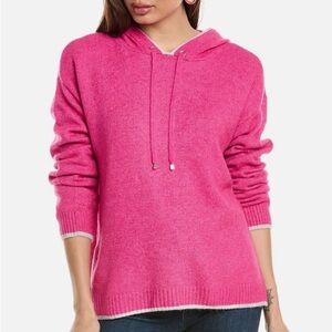 Vince Camuto fuschia pink topped hoodie